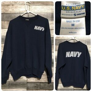 Soffe US Navy Sweatshirt Men’s M Navy Blue Pullover Crewneck Official